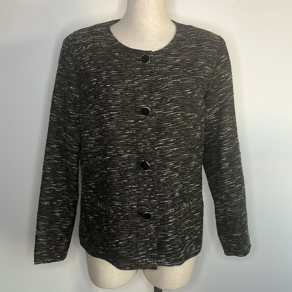 JM COLLECTION BLAZER SUIT WOOL BLEND JACKET SIZE 10